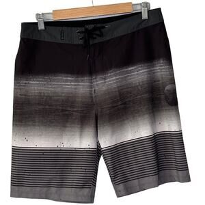 Hurley Phantom Board Shorts Black White Mens size 30